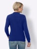 Sieh an! Stehkragen-Pullover in royalblau