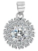 Adeliás Damen Anhänger aus 925 Silber mit Zirkonia in silber