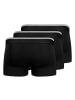 Skiny 3er Pack Trunks Cotton Multipack in Schwarz