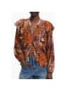 Desigual Orange Viskose Damen Hemd