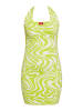 Swirly Damen Kleid in WOLLWEISS LIMETTE