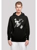 F4NT4STIC Basic Hoodie David Bowie Smoke Kreuz in schwarz