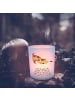 Mr. & Mrs. Panda Windlicht aus Glas Hund Marienkäfer mit Spruch in Transparent