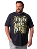 Men Plus Kurzarm T-Shirt in navy blau