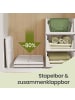 SONGMICS Schrank-Organizer Dennys in Weiß - (B)33 x (H)18.5 x (T)43 cm