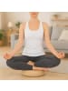 relaxdays Meditationskissen in Beige - (H)13 x Ø 33 cm
