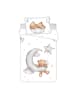 COFI 1453 Baby Bettwäsche Teddy Bear Moon 100x135 cm Baumwolle Set mit in Mehrfarbig