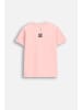 Coccodrillo T-Shirt mit kurzen Ärmeln in gedämpftes Rosa