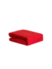 COFI 1453 Plüsch Spannbettlaken mit Rundumgummizug - Cashmere Touch 180 gsm in Rot