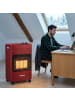 relaxdays Gasheizofen in Rot - (B)42 x (H)73 x (T)36 cm