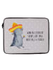Mr. & Mrs. Panda Notebook Tasche Axolotl Tequila mit Spruch in Grau Pastell