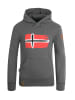 Trollkids Hoodie Pullover "Trondheim" in Grau