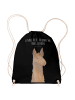 Mr. & Mrs. Panda gym tasche Lamakopf Genervt mit Spruch in Schwarz