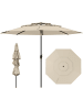 COSTWAY 300cm Sonnenschirm windfest stabil in Beige
