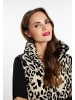 faina Damen Wattierte Weste in Beige Leo