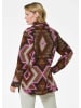 GOLDNER Hemdjacke in braun / pink / gemustert