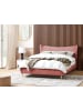 Beliani Doppelbett CHALEIX in Rosa/Gold - (W) 168 x (H) 109 x (L) 212 cm