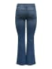 JDY Flared fit jeans in Dark Blue Denim