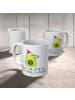 Mr. & Mrs. Panda Kindertasse Avocado Feier mit Spruch in Weiß