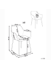 Beliani 2er-Set Esszimmerstuhl BOWDON in Beige