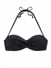 LASCANA Bügel-Bandeau-Bikini-Top in schwarz