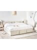 Beliani 2-tlg Bettgestell BOUSSE in Beige