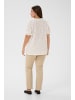 KAFFE curve Kurzarm-Bluse KCdina Regular fit in Chalk