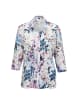 GOLDNER Fein gemusterte Bluse aus Baumwolle in weiß / bunt
