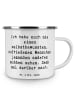 Mr. & Mrs. Panda Emaille Tasse Spruch Mobbing bewältigen mit Spruch in Weiß