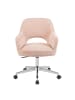 DUBI Möbel 2er-Set: Bürostuhl Mika-Faro in Rosa - (B)60 x (H)85 x  (T)65 cm