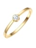 Eastside NY Ring aus Edelstahl mit Zirkonia in gelbgold