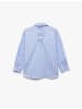 KOTON SHIRTS LS in Blau Gestreift
