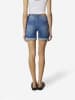 KOROSHI Bestickte Shorts in blau