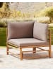Beliani Sessel CERRETO in Braun/Beige - (W) 67 x (H) 80 x (L) 67 cm