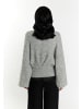 faina Damen Strickpullover in Hellgrau Melange