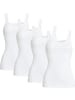 Con-ta Baumwolle Unterhemd 4er-Pack in weiß