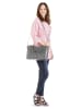 Cluty Handtasche echt Leder in grau