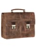 Greenburry Vintage XL Aktentasche Leder 40 cm in brown