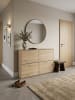 KADIMA DESIGN Schuhschrank WL5.828 Modern 120 x 81 x 24 cm Holz Schuhregal 4 in Sonoma