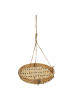 PROGARDEN Hängetopf aus Bambus und Rattan in Braun, (B) 25,5 x (H) 45 x (L) 25,5 cm