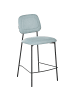 Beliani 2er-Set Barhocker DUETTE in Blau/Schwarz
