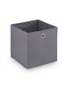 relaxdays 4 x Aufbewahrungsbox in Grau - (B)30 x (H)30 x (T)30 cm