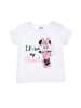 Disney Minnie Mouse T-Shirt kurzarm in Weiß