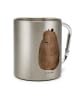 Mr. & Mrs. Panda Outdoor Tasse Murmeltier ohne Spruch in Silber