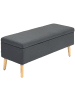 HOMCOM Sitzbank in Dunkelgrau 110L x 39B x 45H cm