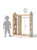 BusyKids Kinderkleiderschrank in Natur 115 x 92 x 41 cm