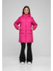 Urban Classics Urban Classics Damen Ladies Hooded Mixed Puffer Coat in hibiskuspink