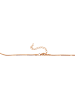 Adeliás Damen Halskette – Schlangenkette aus Edelstahl 45 cm in gold