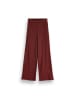 Coccodrillo Gerippte Leggings mit langem Bein in dunkelrot