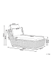 Beliani Gartenliege BELSITO in /Grau - (W) 93 x (H) 100 x (L) 180 cm